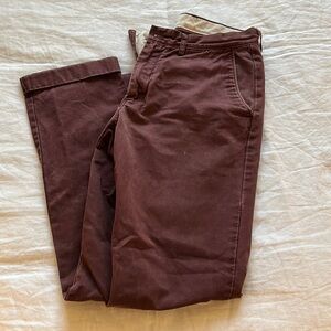 JCrew Men’s Maroon Chinos | 30x32